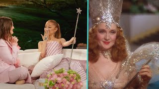 Ariana Grande TEARS UP Over Drew Barrymore Surprising Her w ORIGINAL Glinda Wand [upl. by Aldred]