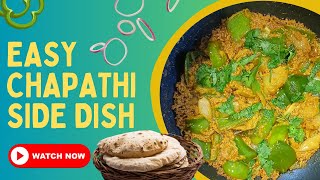 Chapathi Side Dish cooking samayal easyrecipe chapathirecipe sidedish easyrecipe capsicum [upl. by Kurland]