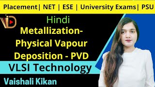 PVD Physical Vapour Deposition  Metallization  VLSI Technology  VLSI Fabrication [upl. by Eivets]