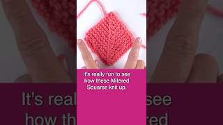 Fun to See Mitered Squares Knit Up ☀️ studioknit knitstitchpattern miteredsquare knitting [upl. by Fusco542]