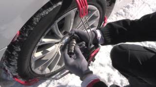 POLAIRE STEEL GRIP  CHAINE A NEIGE FRONTALE ACIER  DEMONTAGE SUR BMW [upl. by Bertrand639]