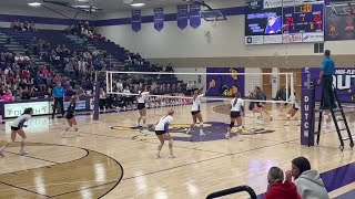 VIDEO MOCFloyd Valley vs West Lyon volleyball [upl. by Ymrots329]