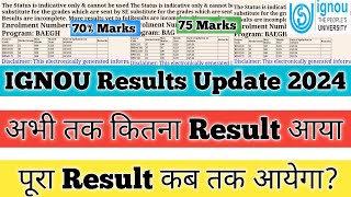 IGNOU Results Update 2024 IGNOU Result Update December 2023 पूरा Result कब तक आयेगा IGNOU Result [upl. by Akkina124]