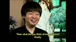 Haibane Renmei 灰羽連盟  Interview with Yoshitoshi ABe amp Yasuyuki Ueda [upl. by Enyrb]