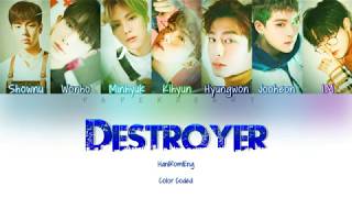 MONSTA X 몬스타엑스  Destroyer HanRomEng ColorCoded Lyrics [upl. by Leiria]