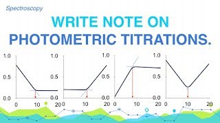 Write note on Photometric Titrations  Spectroscopy  Analytical Chemistry [upl. by Allegra]