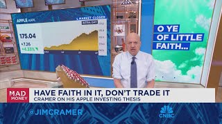 Jim Cramer talks keeping faith in Nvidia and Apple [upl. by Tergram919]