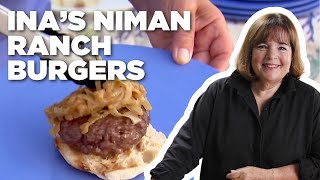 Ina Gartens Niman Ranch Burgers  Barefoot Contessa  Food Network [upl. by Cavallaro]