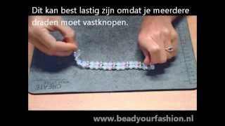 Sieraden maken  Mini DIY project 3 Dubbele armband maken [upl. by Eelra]