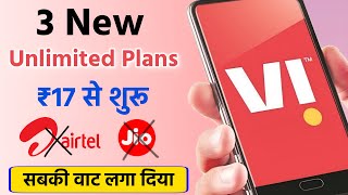 Vodafone Idea New Recharge plan Rs17  Vi new unlimited Plan [upl. by Niwde]