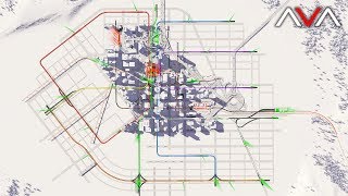 Transit System Overview  Cities Skylines  AVALON 20 [upl. by Odama]