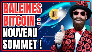 🚨Les Baleines Bitcoin Accumulent Massivement  Un Signal de Hausse à Venir [upl. by Anirod]