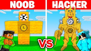 NOOB vs HACKER I Cheated In a TITAN CLOCKMAN Build Challenge [upl. by Dalohcin]