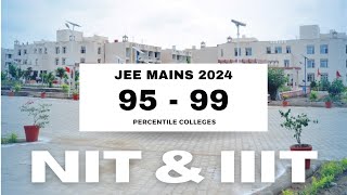 9599 Percentile in JEE Mains 2024  NITs amp IIITs By JEE Mains Percentile  Collegemitra [upl. by Asirem]