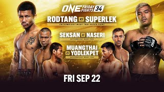 🔴 Live In HD ONE Friday Fights 34 Rodtang vs Superlek [upl. by Switzer113]