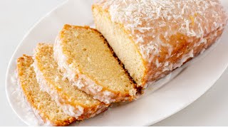 AMAZING AND EASY HOMEMADE COCONUT CAKE LOAF [upl. by Adas333]