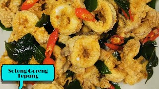 Sotong Goreng Tepung Crispy Fried Squid  Extra rangup dan sedap [upl. by Arihk142]