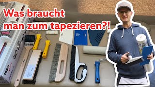 Was brauche ich zum tapezieren  Einfach amp verständlich erklärt Tipp  DIY VLOG Baustelle [upl. by Viridi]