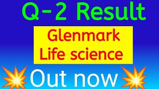 Glenmark Life science share Q2 Result today Glenmark Life science share Q2 Result 2025 [upl. by Nich]