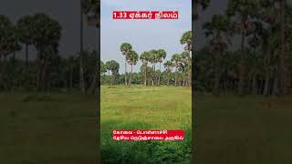 கோவை கிணத்துக்கடவில் 133 ஏக்கர் நிலம் விற்பனைக்கு உள்ளது landforsale tamil [upl. by Eyram349]