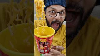 MaggiKorean spicy cheesy cuppa noodles reviewshortsviraltrendingyoutubeshortsmagginoodlefood [upl. by Doowrehs460]