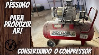 ARRUMANDO O COMPRESSOR MOTOMIL [upl. by Eissirc]