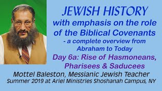 Jewish History amp the Covenants 6a Rise of Hasmonean Dynasty Pharisees amp Sadducees Mottel Baleston [upl. by Ardiek94]