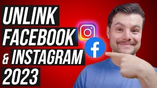 How to Unlink Facebook and Instagram Account 2023 [upl. by Annaiel]