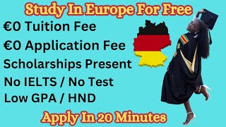 Tuition Free  No Application Fee  Lower Grades  HND  No IELTS  Migrate to Europe In 2024 [upl. by Halden]