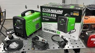 Harbor Freight’s Titanium Stick 225 Welder Review [upl. by Nonnelg920]