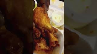 eating city view pizza Buffalo mild wings fried hard [upl. by Ggerg]