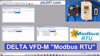 DELTA VFDM quotModbus RTUquot via Modbus Poll [upl. by Ahsac]