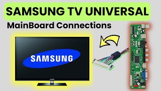 Samsung Tv Panel Connections  Install Universal Mainboard  Lvds Modification [upl. by Molli]