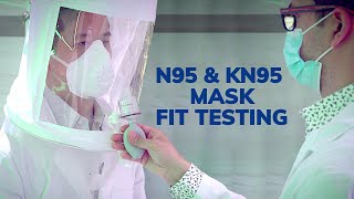 N95 and KN95 Mask Fit Testing with OSHA Protocol [upl. by Anaeirb]