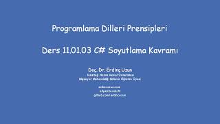 PDP 110103 C Soyutlama Kavramı [upl. by Darius]