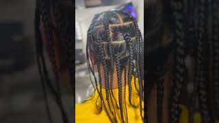 Natural Hair MEN😎 Large Box Braids naturalhair naturalhaircare boxbraids braids chrisbrown [upl. by Ahsemed]