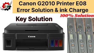 Canon G2010 Printer Error E08  How to Fix Canon G2010 E08 Error  Error E08 Code [upl. by Asnarepse]