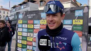 Jakob Fuglsang  Interview at the start  Stage 4  ParisNice 2024 [upl. by Ahsatal236]