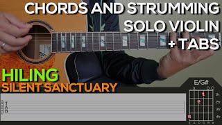 Silent Sanctuary  Hiling Guitar Tutorial CHORDS AND STRUMMING SOLO  TABS [upl. by Arta]