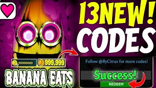 HURRY UP ⚡ NEW WORKING CODES FOR BANANA EATS IN 2024  ROBLOX BANANA EATS CODES 2024 [upl. by Nnylyt]