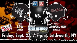 SEC V FOOTBALL LetchworthPerryWarsaw vs Le RoyCalMum  Friday Sept 27 2024 at 7 pm [upl. by Waverly]