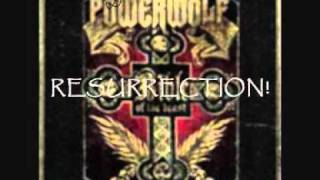 Resurrection By Erection  Powerwolf lyrics on screen [upl. by Neema356]