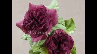 How to Create a Flower Paste Heirloom English Rose [upl. by Reginnej695]