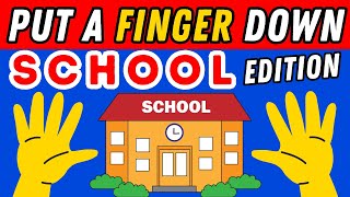 Put A Finger Down If School Edition 🏫👩‍🏫  Put A Finger Down If Quiz TikTok Pointandprove [upl. by Laughton450]