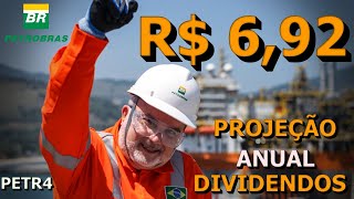 R692 DE DIVIDENDOS PARA 2024 COM PETROBRAS  PETR4 PROJEÇÃO DE DIVIDENDOS [upl. by Anitsahs305]