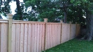 Cedar Fence Build 1 [upl. by Adnahcal]