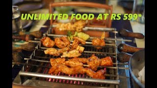 Barbeque Nation Unlimited Buffet at Rs 599  BBQ Bangalore  Veg amp Non Veg Unlimited Food [upl. by Jarv]