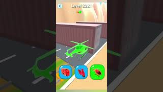 Shape shifting2 game level2221 hyper casual game shapeshifting gameplay gaming shortvideo [upl. by Oijile840]