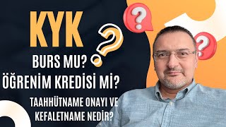 KYK PARASI BURSÖĞRENİM KREDİSİ KYK KEFALETNAME VE TAAHHÜTNAME NEDİR 2000₺ BANKKART GENÇ [upl. by Nad966]