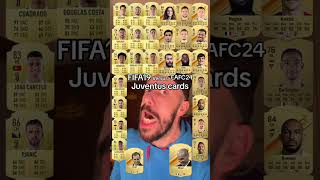 Juventus cards fifa 19 versus eafc24 😧 with RonaldoDybala and Federico chiesa [upl. by Huskamp304]